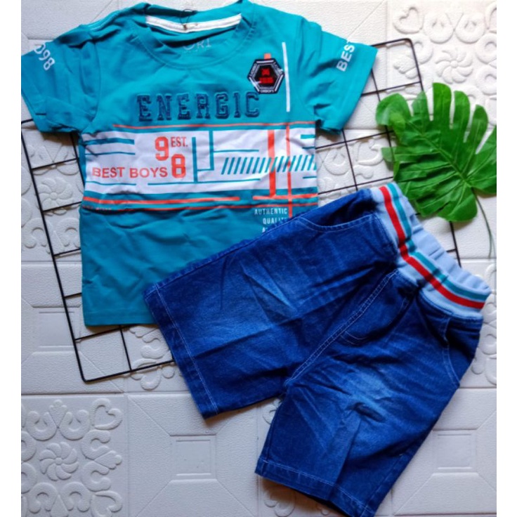 [2-14th] - SETELAN JEANS BASIC EMBOSS YESS KIDS ORYBOYS - SET EMBOSS + CELPEN JEANS PREMIUM MOTIF NEW YORK