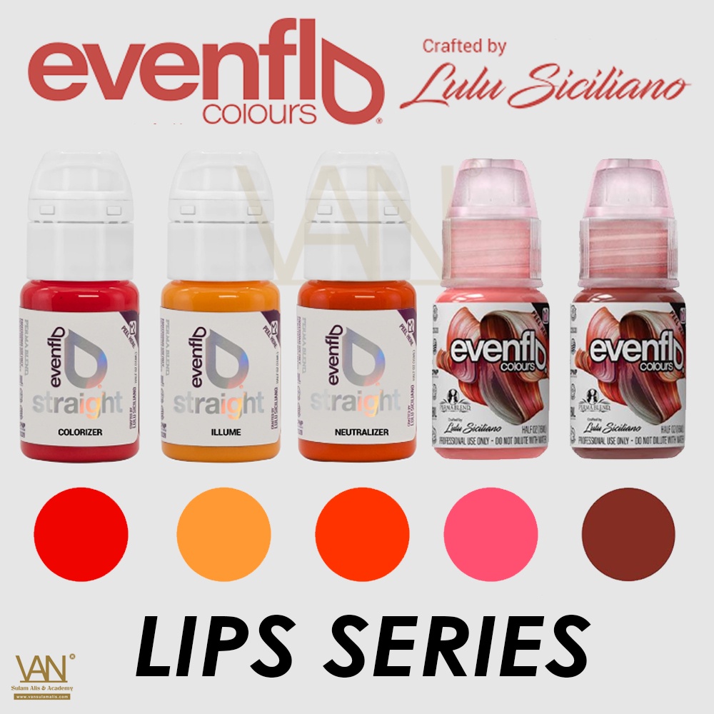 PERMABLEND EVENFLO LIPS SERIES / TINTA SULAM BIBIR PERMA BLEND EVENFLO ORIGINAL MADE IN USA