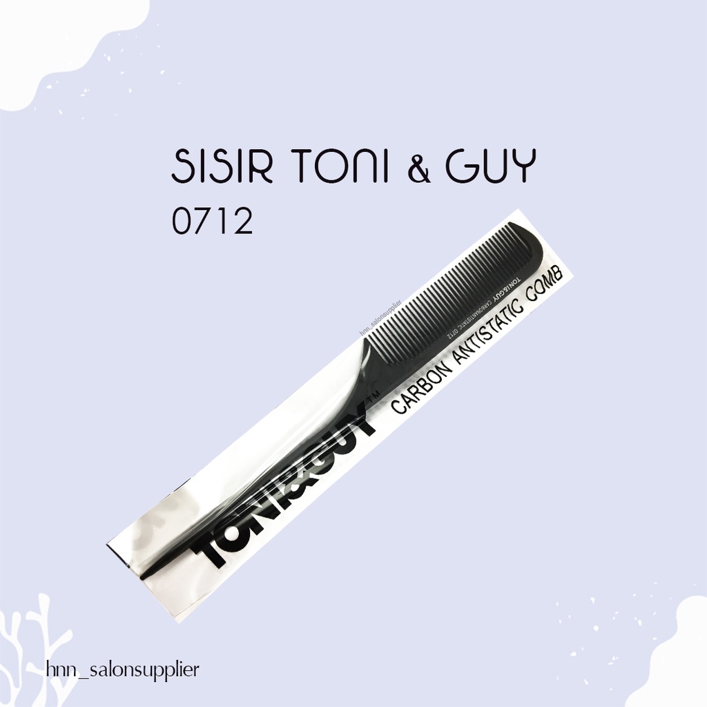 Alat Sisir Potong Rambut Salon Barbershop Barber Toni and Guy 0712 Carbon Antitastic