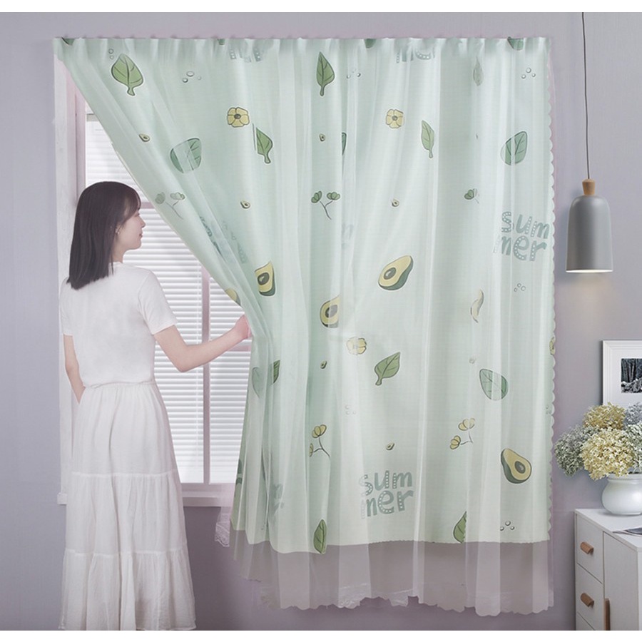 NA - TIRAI TANPA PAKU MOTIF UKURAN 1 X 2 METER HORDEN TIRAI TANPA BOR