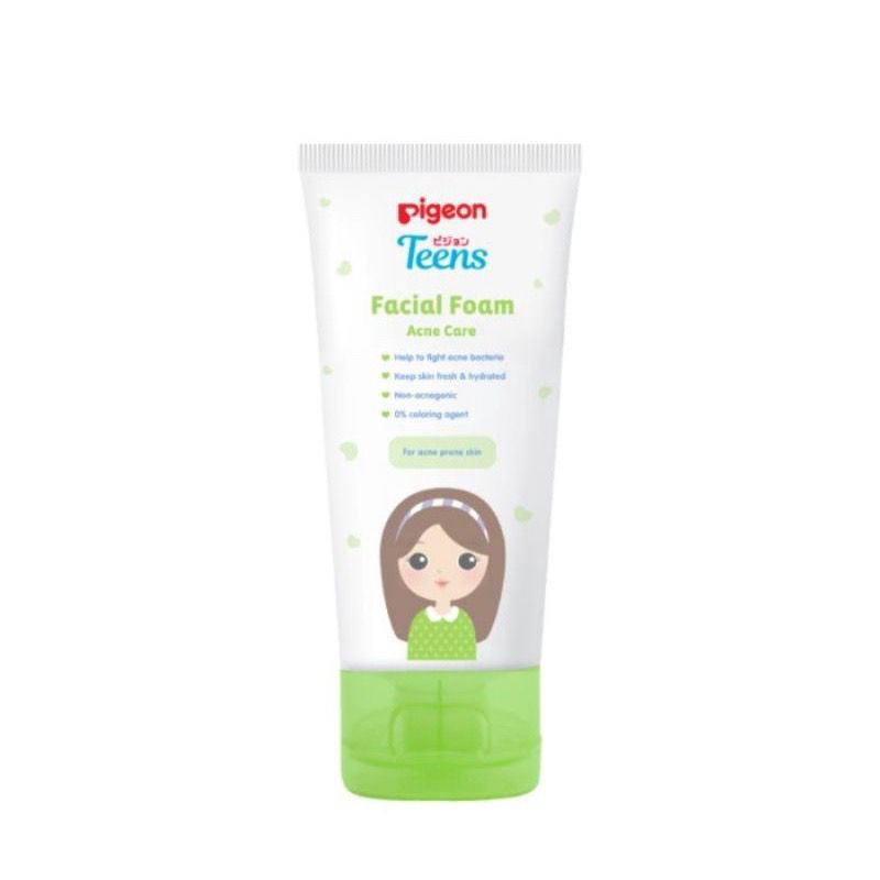 PIGEON TEENS Facial Foam | Moisturizer |  Liptint Jelly Tint | Bedak Padat Remaja Compact Powder | Sabun Cuci Muka Remaja Original
