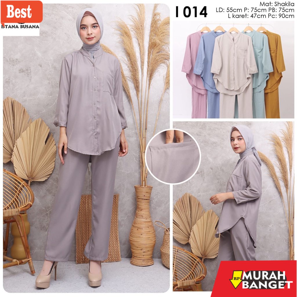 baju setelan wanita kekinian 2022 ONESET ANNA/ISTANA BUSANA/ONESET TERBARU 2022/ONE SET TERMURAH/ONE