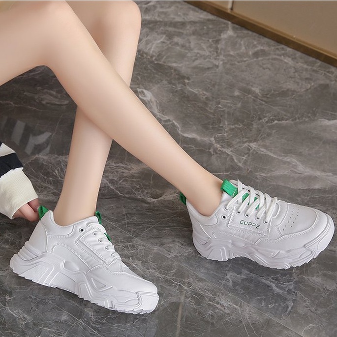 TBIG [COD] Sepatu Sneakers CLIPSHOES Sepatu Import Wanita Sepatu Korea Style Sekolah Kuliah