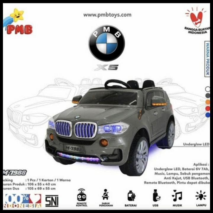 Promo Mainan Anak Mobil Aki Model Bmw X5 Pmb M7988 M-7988 M 7988