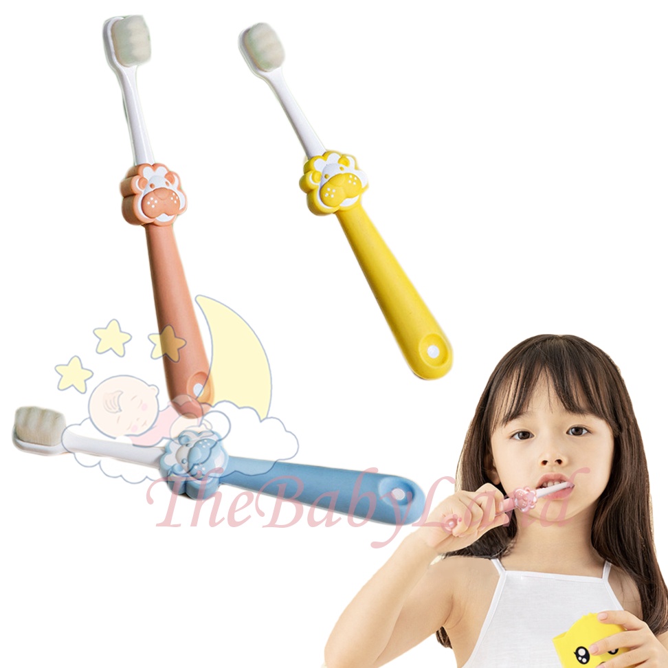 [1KG 44PCS] Babyland Payoe Sikat Gigi Bayi Anak Lembut Motif Singa Baby 1-12 tahun Brush Head Lion Toothbrush