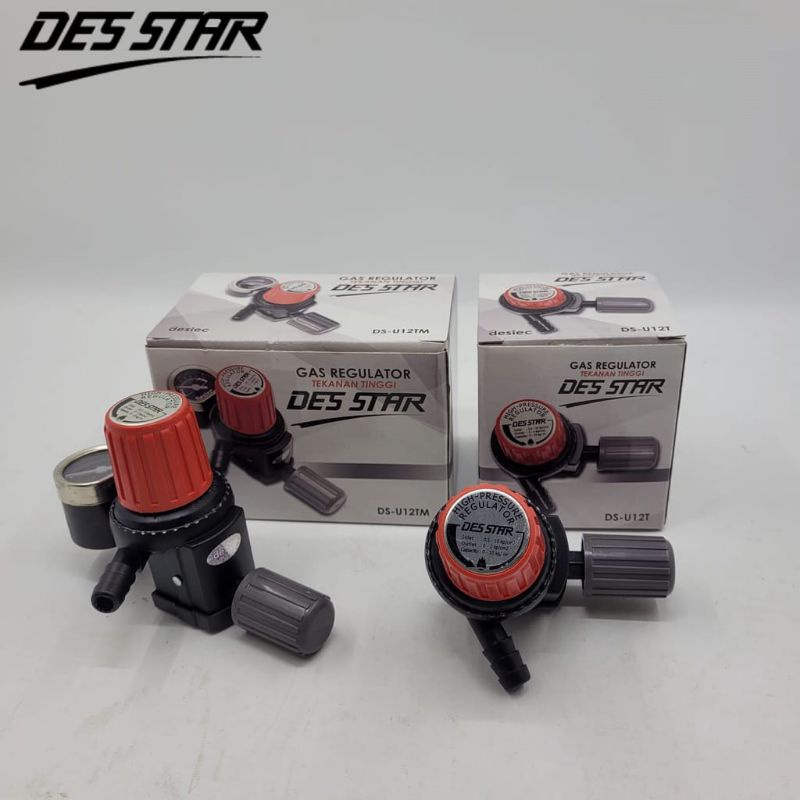 Regulator Gas Des Star DS-U12TM Tekanan Tinggi Meter Non Meter DS-U12T