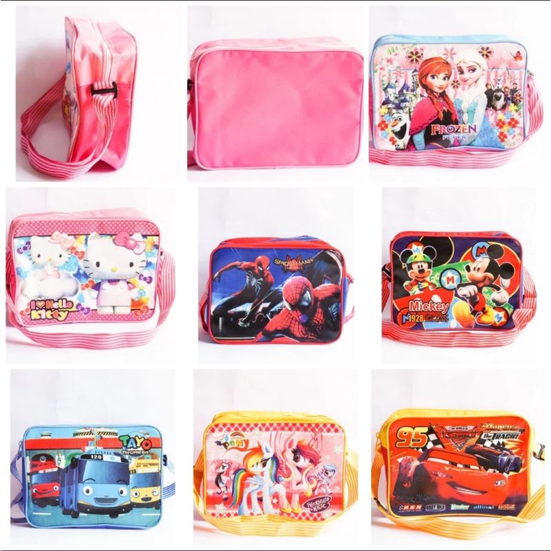 Tas Anak Untuk Souvenir Ulang Tahun / Ultah Tenteng Slempang dan Oval 3in1 (tenteng slempang dan ransel)