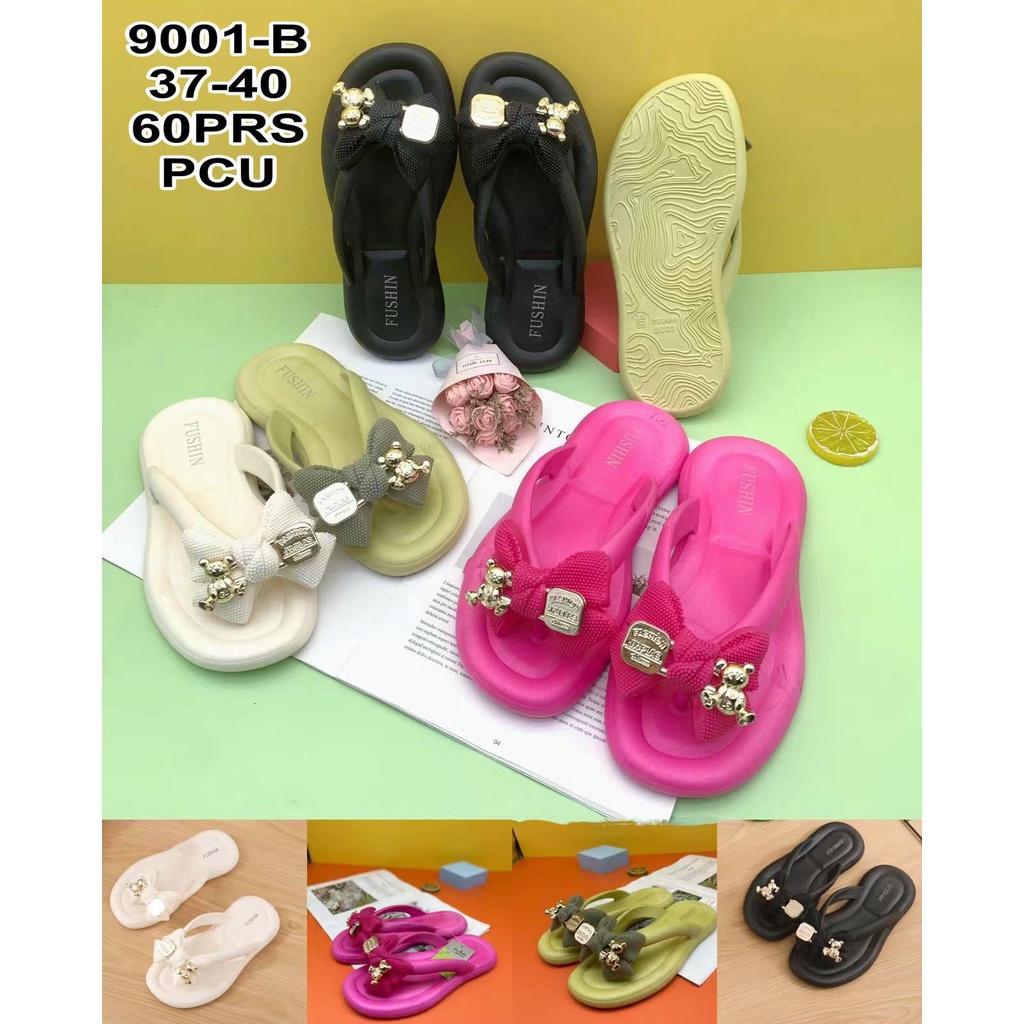 Sandal Jepit Wanita 9001+13 Fhasion korea / sandal jelly wanita import/sandal bangkok terlaris