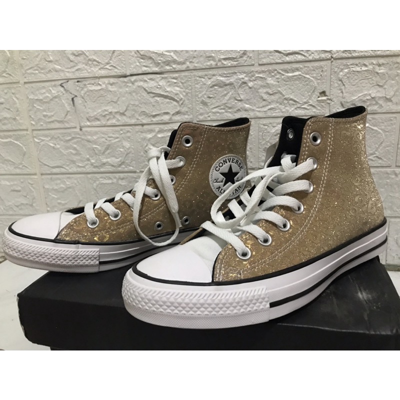 Converse Ctas Hi Leopard Glitter Size 38 BNIB