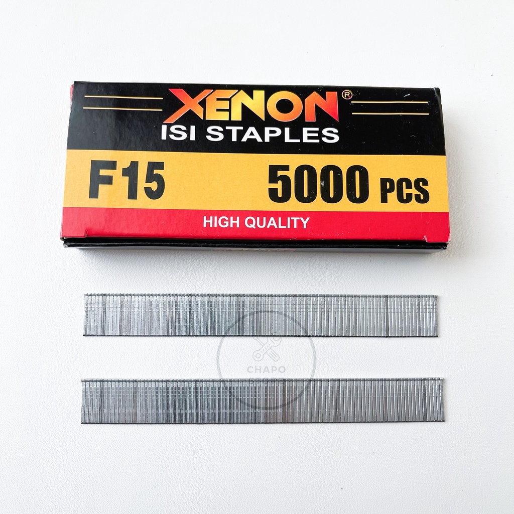 Xenon refill isi mesin staples steples paku tembak F10 F15 F20 F25 F30 refill air nailer stapler gun