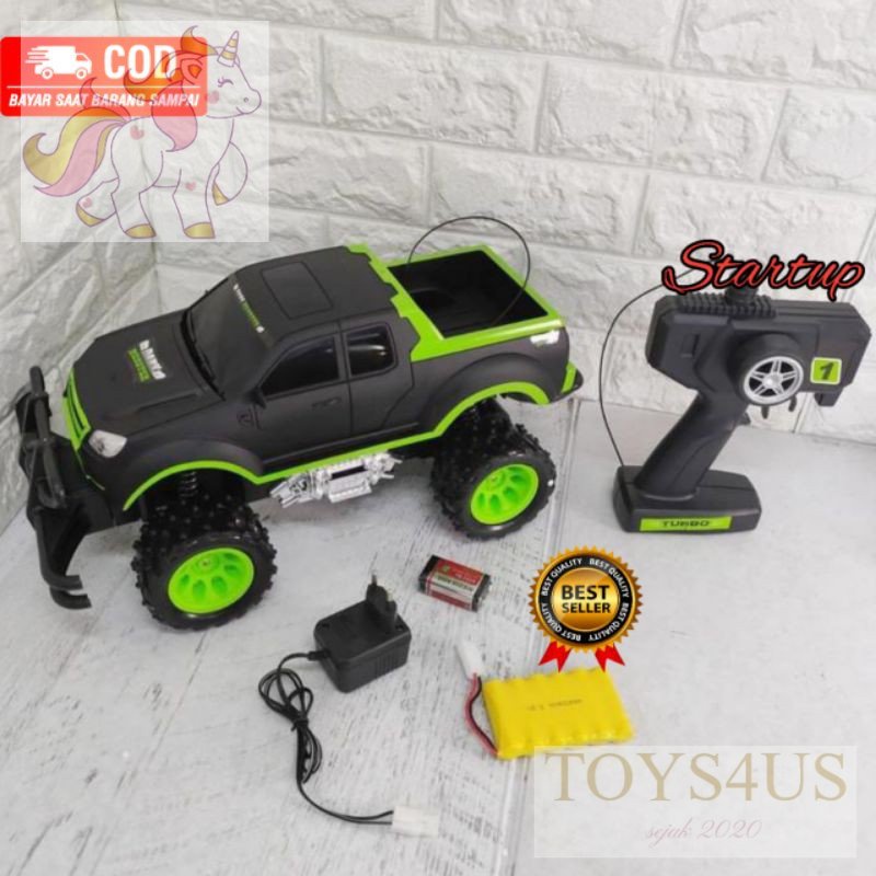 Toys4Us - Mobil RC Jeep Dark Monster 1:10 Scale Remote Control / Mainan Mobil Jeep Ukuran Besar