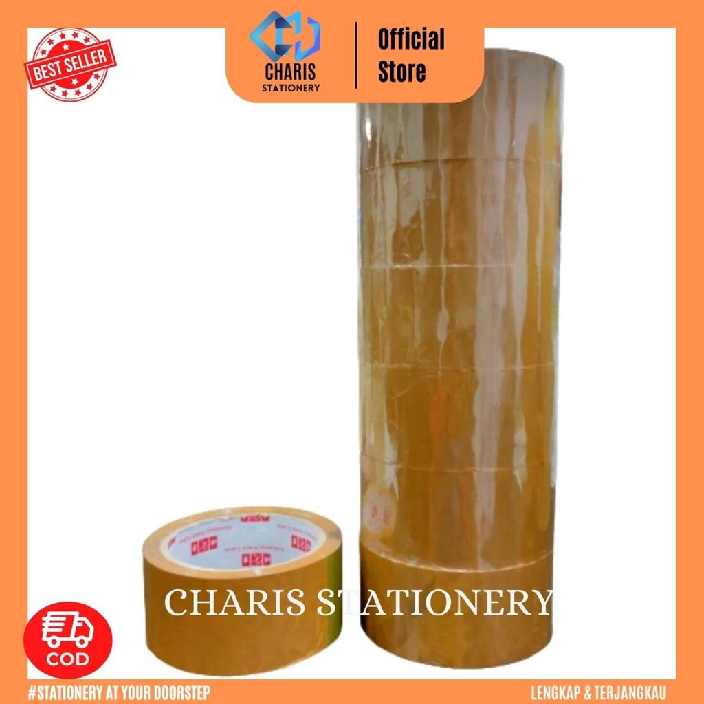 

CHARIS STATIONERY - Lakban Coklat 72 Yard AKS (6 Pcs/Slop)