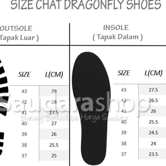 Sepatu DragonFly Hitam / Sepatu Capung Dragofly Amazon Hitam [37-43] - Hitam, 37
