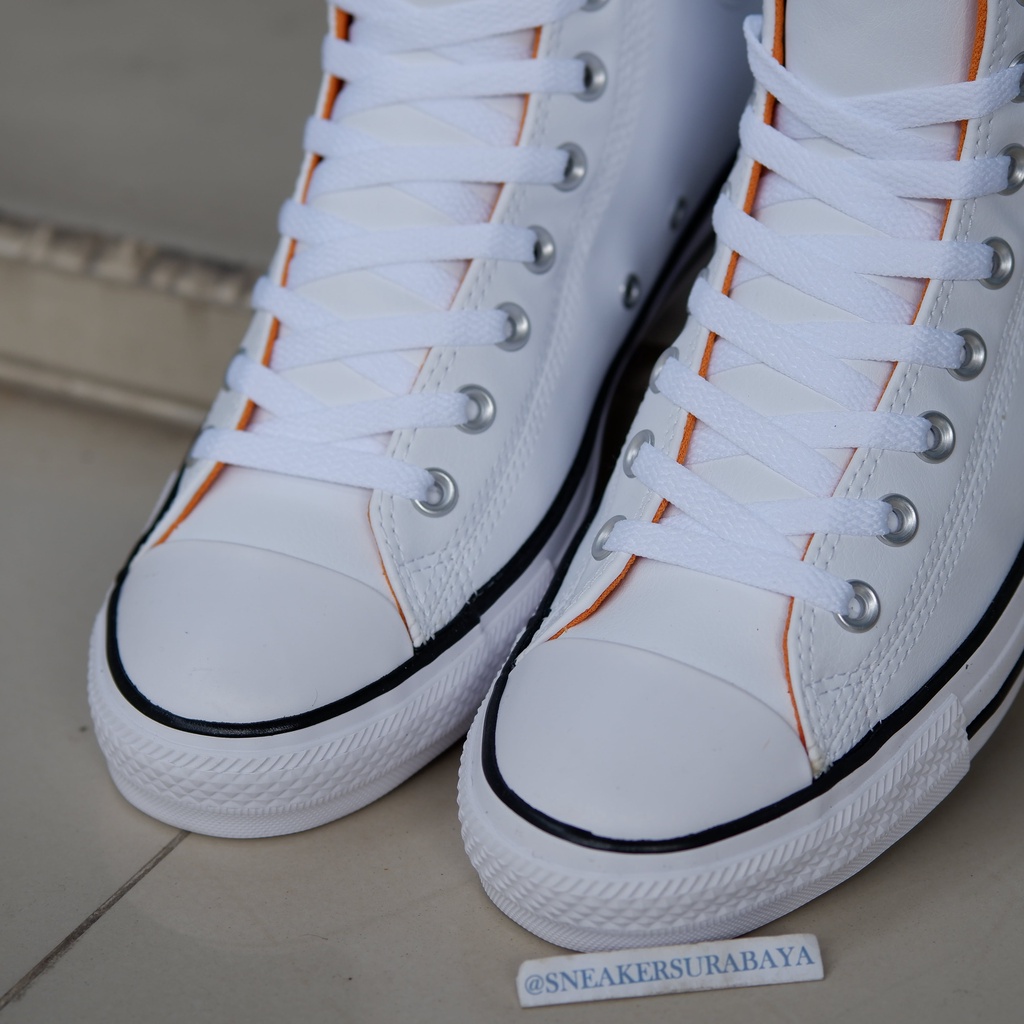 Converse Chuck Taylor Hi Slate Crafted Faux Leather White