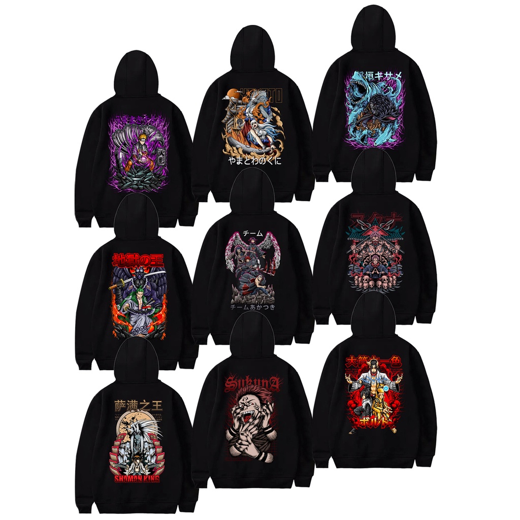 Hoodie King Of Hell Roronoa Zoro One Piece Hoodie Naruto Kisame Hoshigaki Minato Otsutsuki Isshiki Hoodie Ryoman Sukuna Jujutsu Kaisen Sukuna Shaman King Team Akatsuki Hoodie Anime Manga SIGN CLOTH