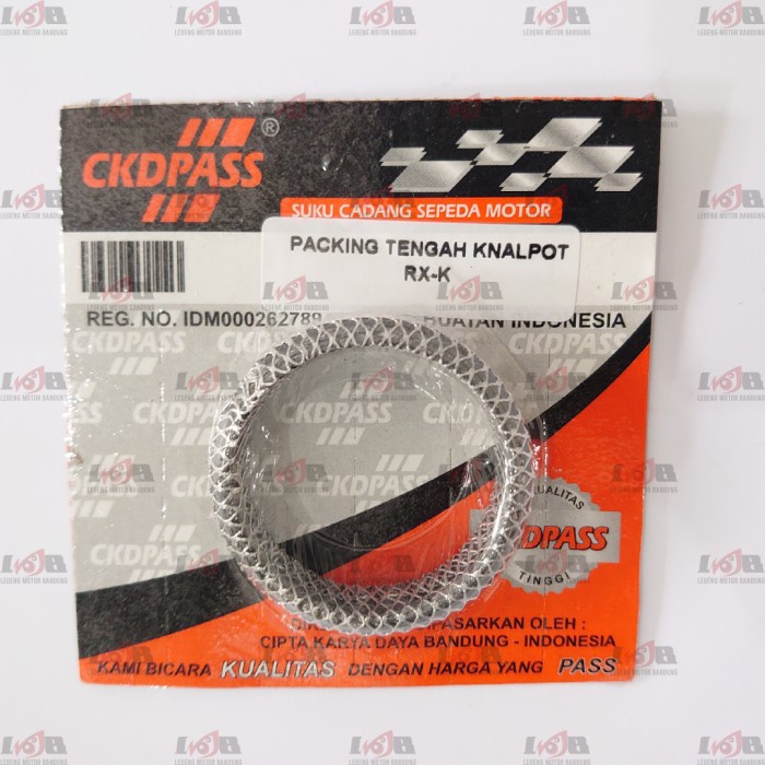 CKDPASS Paking Tengah Knalpot Yamaha Rx King Rx-K Packing Asbes Motor