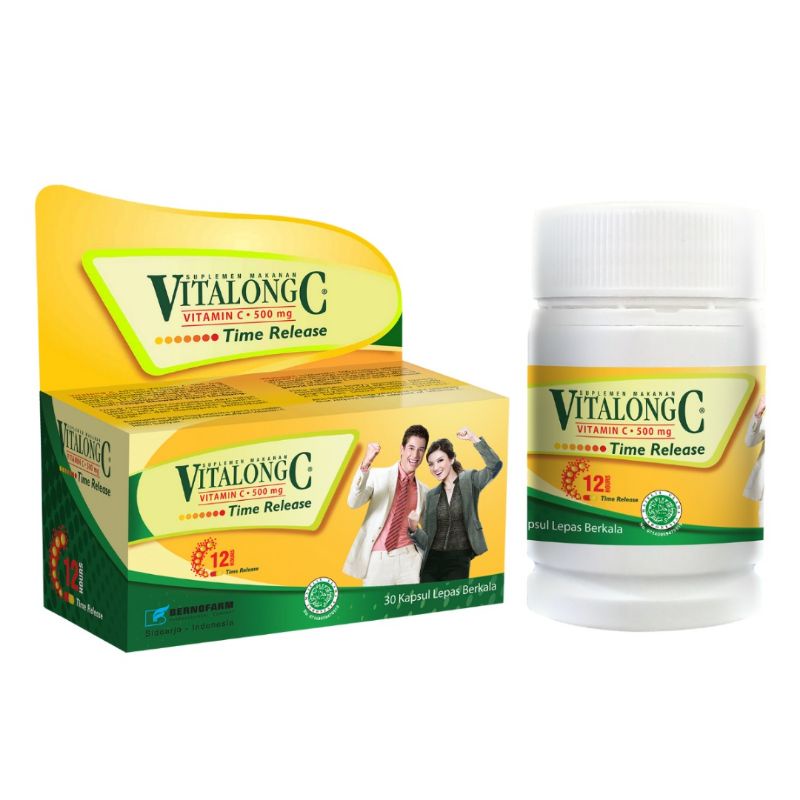 VITALONG C 1 Botol @ 30 Kapsul Vitamin C 500mg