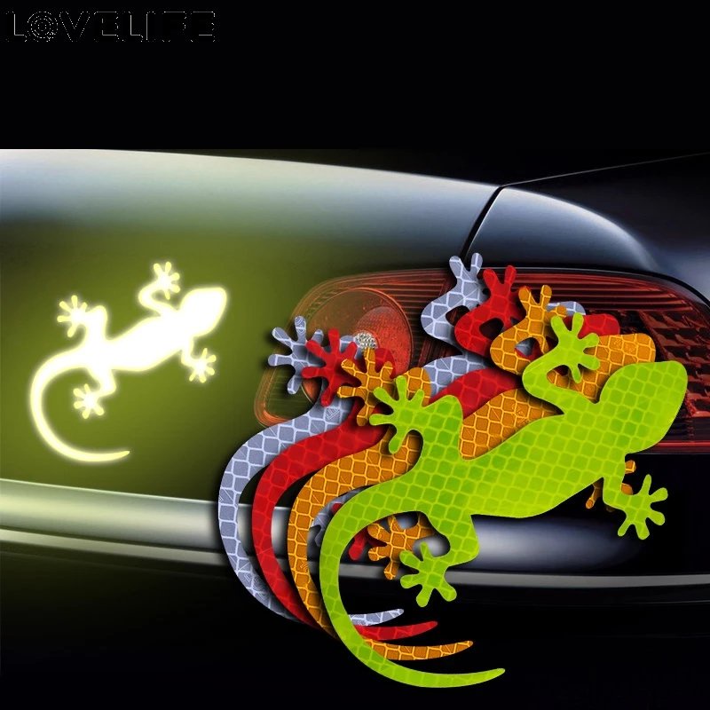 Stiker Reflektif Motif Cicak Untuk Dekorasi Jendela Mobil