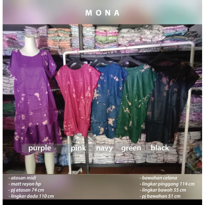 setelan midi celana pendek mona