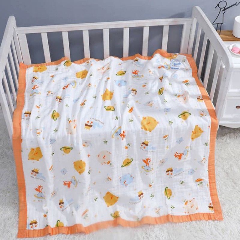 Leleoncare Selimut Dot Nipple Bayi Halus Lembut - Leon Care Slimut Muslin Bamboo Baby - Leleon Care Blanket Premium Baby Newborn - Leoncare Selimut Bayi New Born