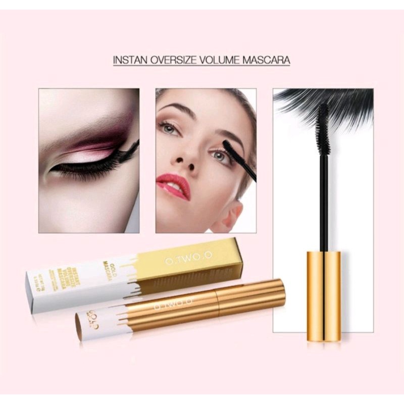 O.TWO.O Gold Mascara Waterproof Long Lasting Curling Eyelash