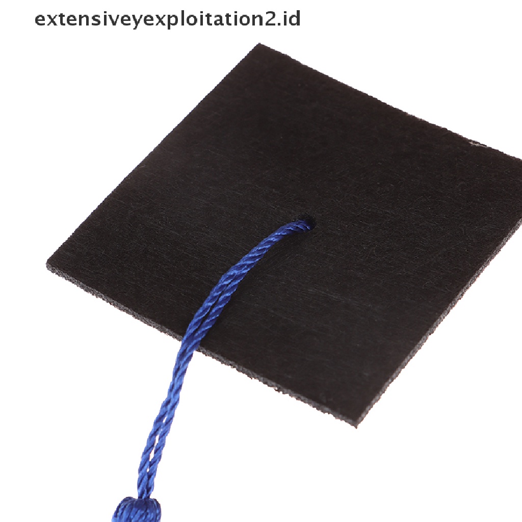 1pc Topi Wisuda Mini Dengan Rumbai Untuk Kostum Kelulusan