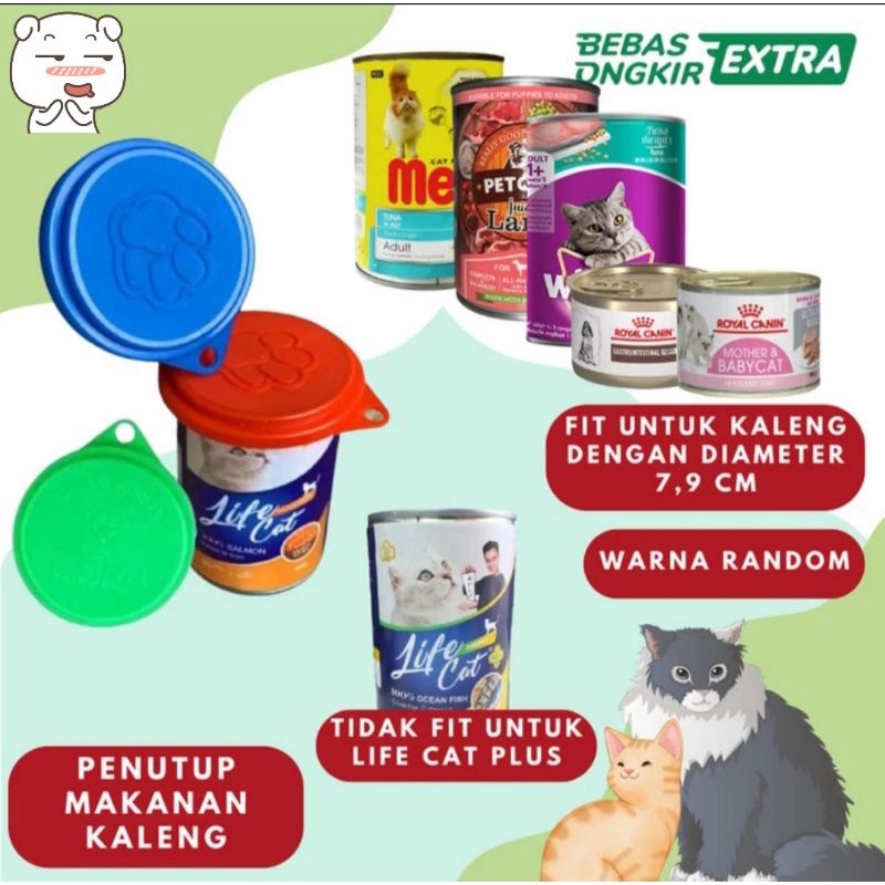 Tutup kaleng makan kucing/anjing