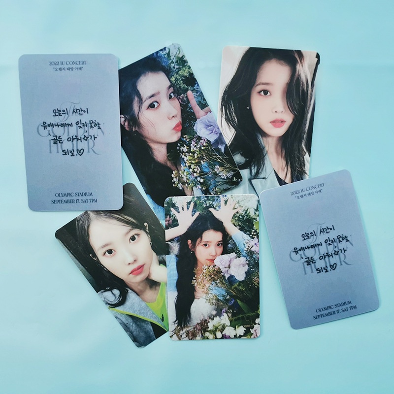 6pcs / set Kartu Pos Foto IU Untuk Koleksi