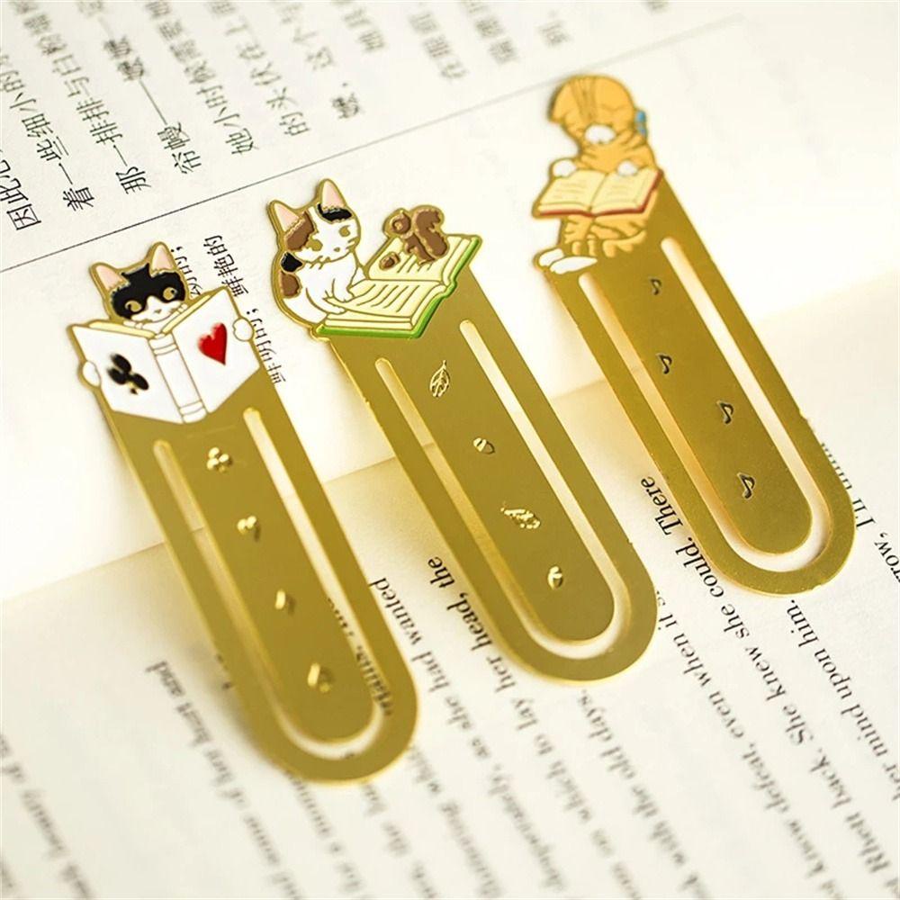 Mxbeauty Bookmark Lucu Stationery Animals Kartun Kertas Cilp Cat Jepang Bookmark