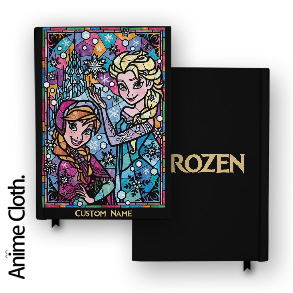 

Buku Catatan Notebook Frozen 6 Glass Custom Name Agenda Diary Jurnal Hardcover A5 A6