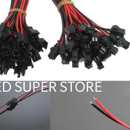 Kabel socket DC SM 2 pin soket SM 2P DC Female Male Sepasang