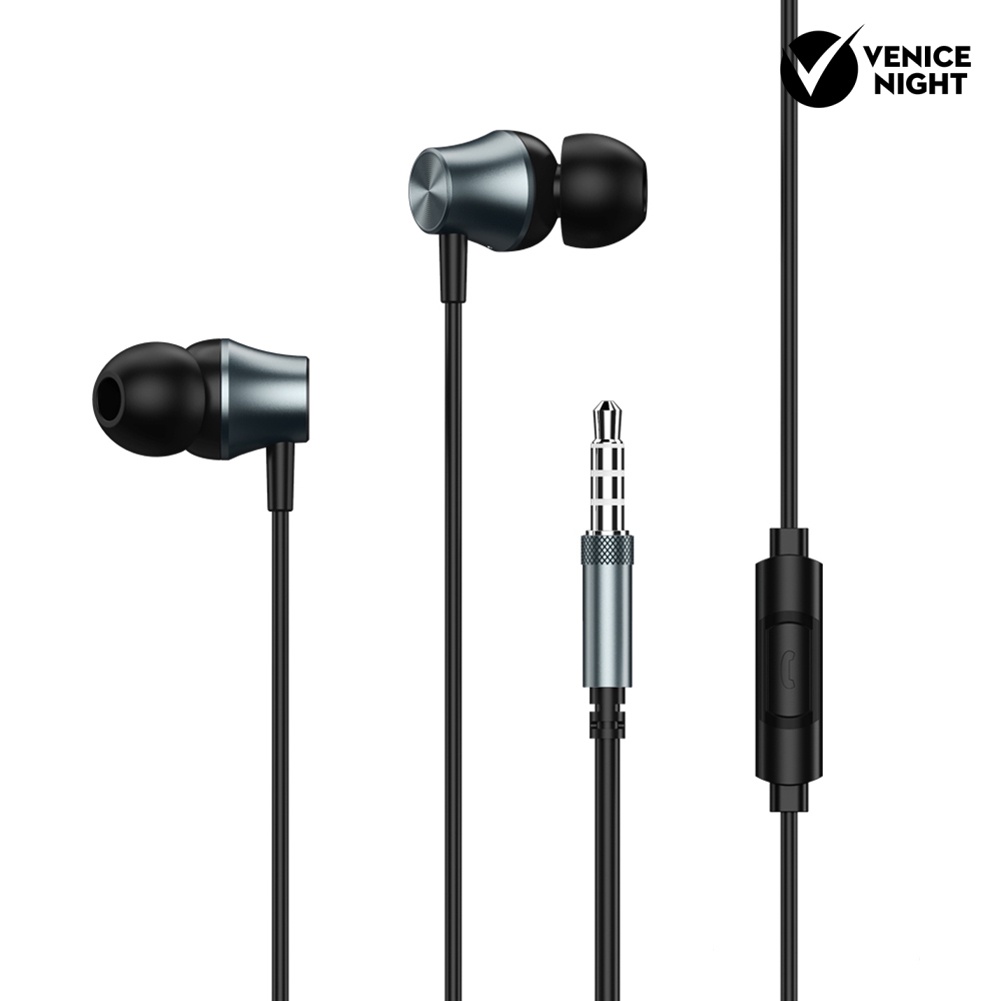 (VNEP) (Berkabel) Remax RM-202 Musik Stereo Ponsel Earphone In-ear Headset dengan Mic