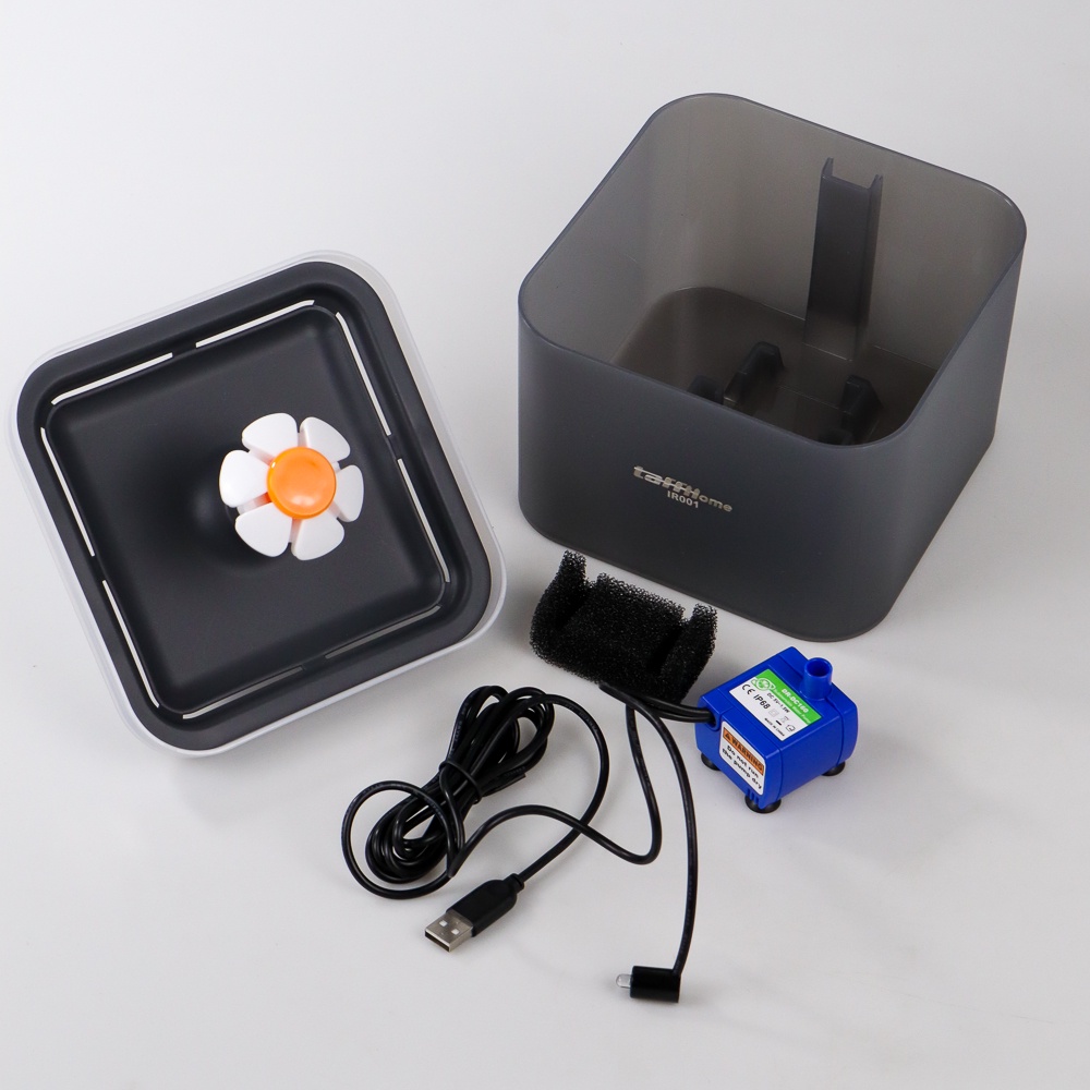 TaffHOME Water Dispenser Fountain Tempat Minum Anjing Kucing 2 Liter - Gray - 7RHXVBGY