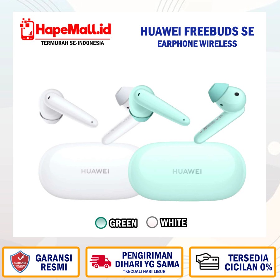 HUAWEI FREEBUDS SE EARPHONE WIRELESS GARANSI RESMI HUAWEI TERMURAH