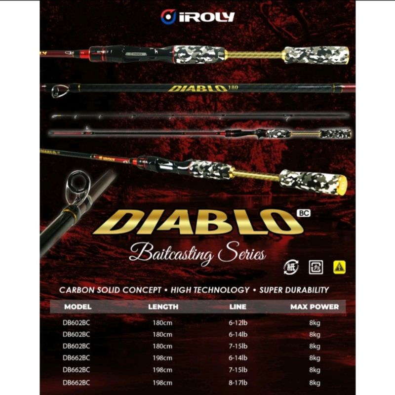 Joran BC Solid Iroly Diablo 180(6-12lb/6-14lb)