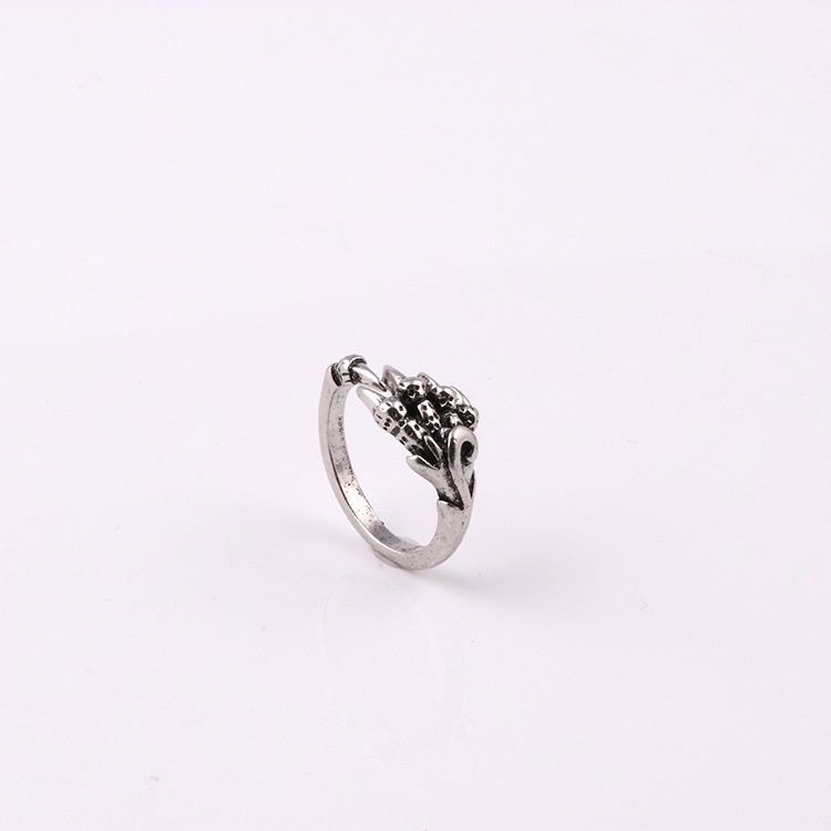Cincin Model Terbuka Desain Cakar Elang Gaya retro hipster Eropa Amerika
