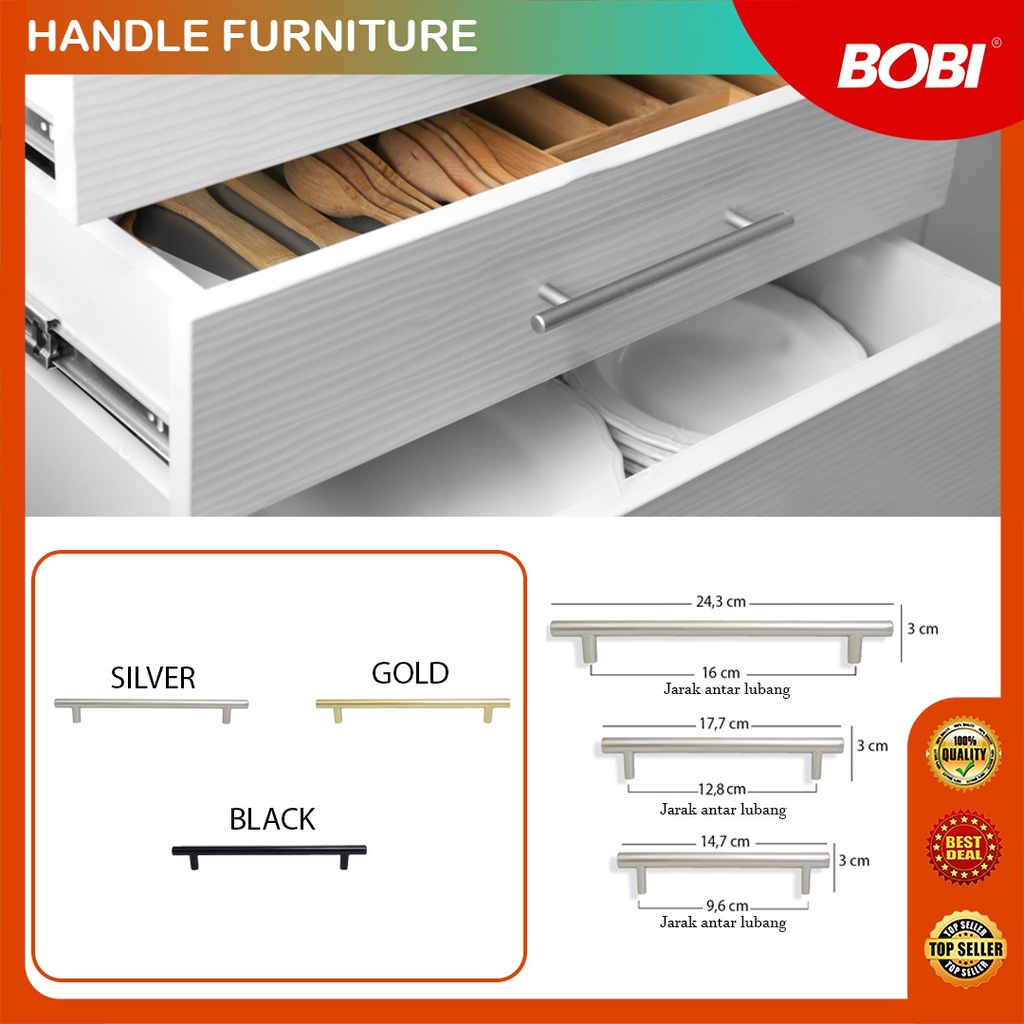 Handle Furniture /  Pegangan Pintu  kode 5327  /  Pegangan Pintu,Laci, Lemari, Furniture Rumah Termurah - Warna Bervariasi