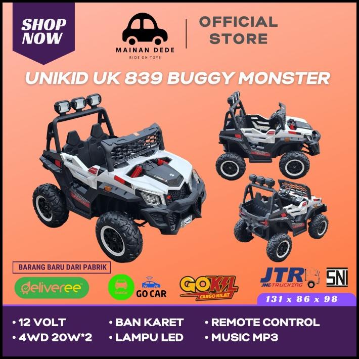 Promo Mainan Mobil Aki Anak Unikid Uk 839 Jeep 4Wd Buggy Monster