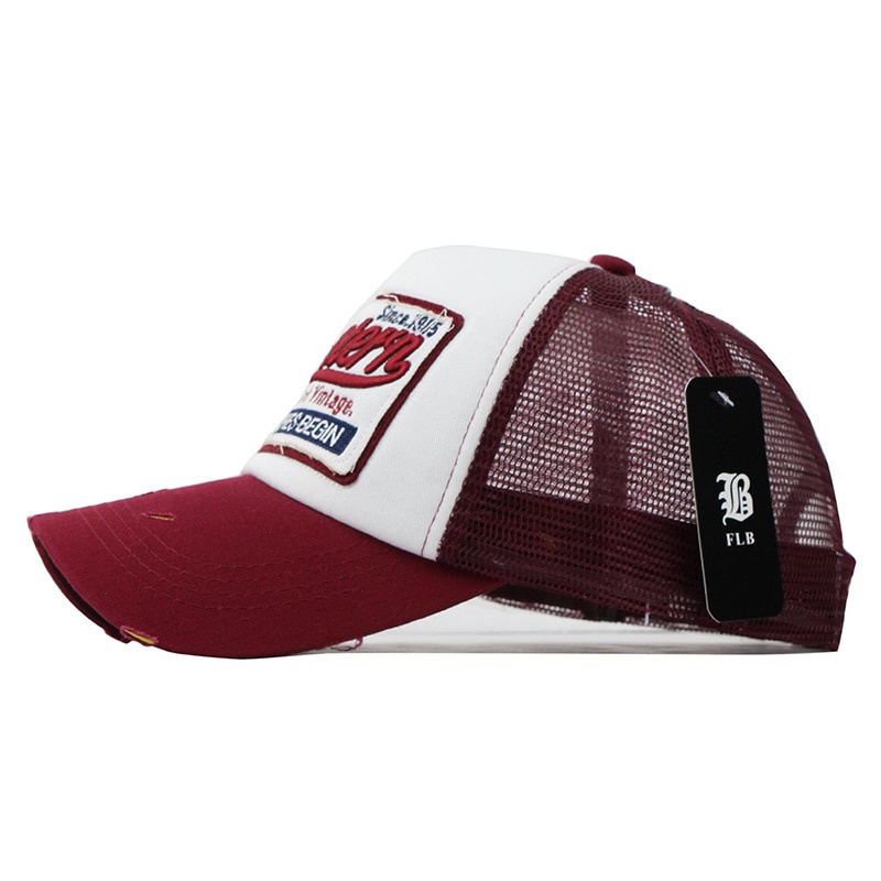 FLB Topi Trucker Mesh Model Western New York - F207 - Red