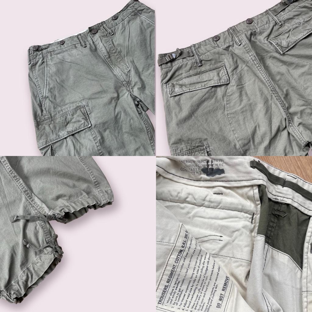 YU8 ORINAL RRL SULUS POPLIN CARGO PANTS / CELANA PANJANG PRIA By POLO RALPH LAUREN