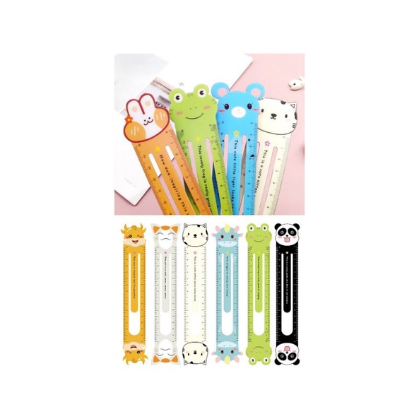 

Penanda Pembatas Buku Bookmark Magnet Ruler Bookclip Animal Hewan Lucu Unik Decor Stationery Serbaguna