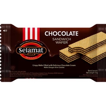 

wafer selamat rasa coklat kemasan 45gr