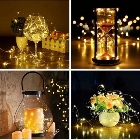 Lampu Tumblr Kawat Hias Dekorasi / Fairy Cooper Light Baterai LED