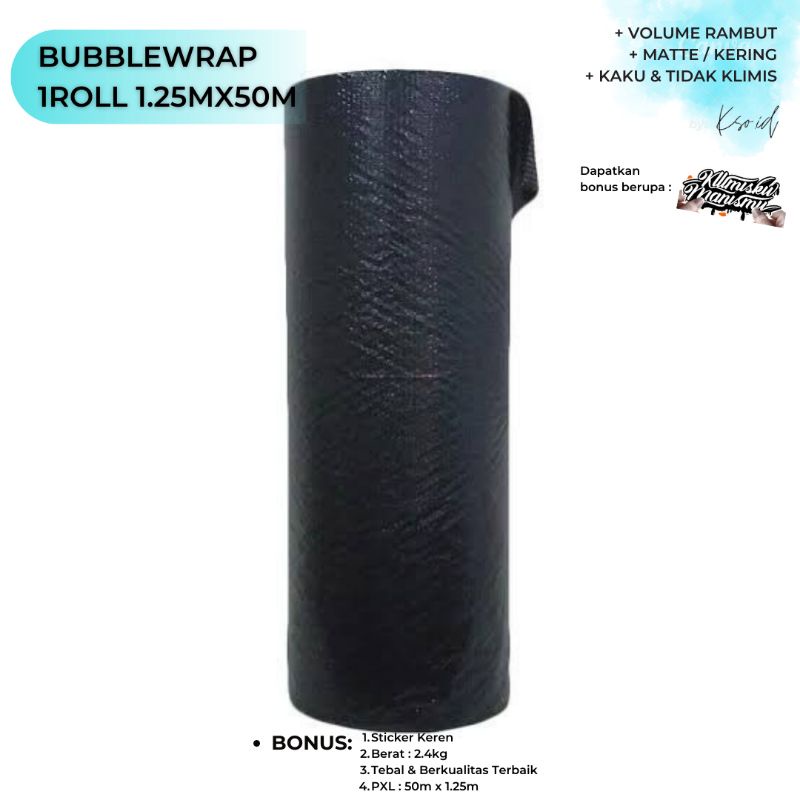 

Bubblewrap 1.25mx50m 2.4kg - Alat Packing - Bubblewrap Tebal New(Baru)