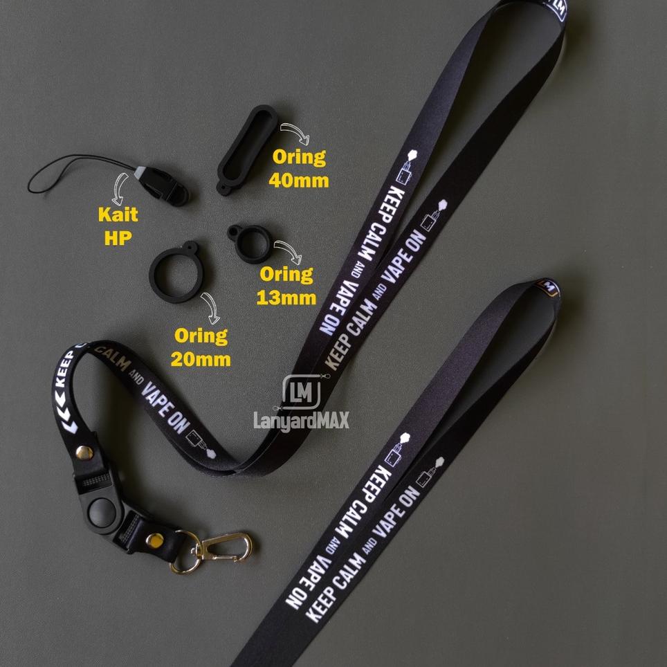 

➯ Lanyard Keep Calm Vp On by LanyardMax 1,5cm ☆