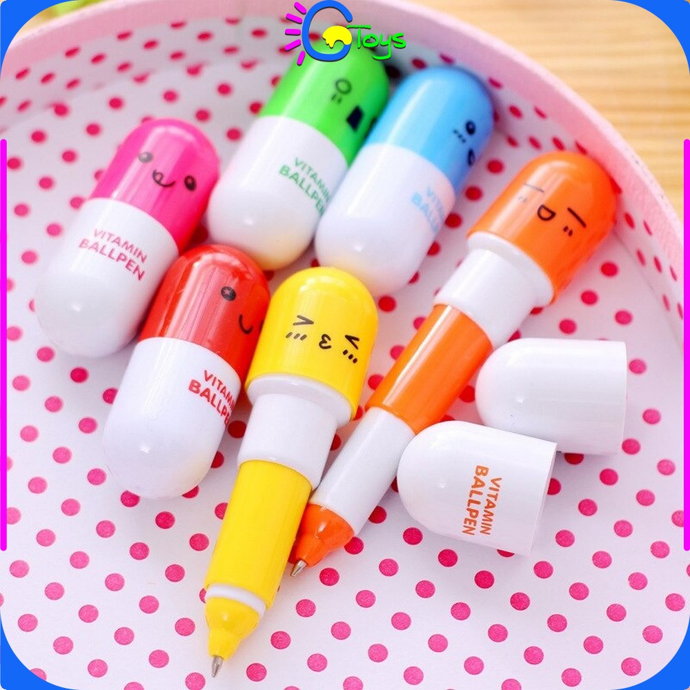 

CR-A4 Pulpen Emoticon Vitamin / Pen Unik / Pena Kapsul / Pulpen Stationary Souvenir Pernikahan