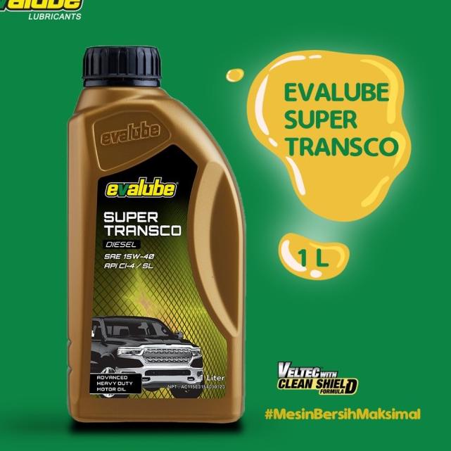 Oli Mobil Diesel Evalube SUPER TRANSCO 15W-40 (1L)