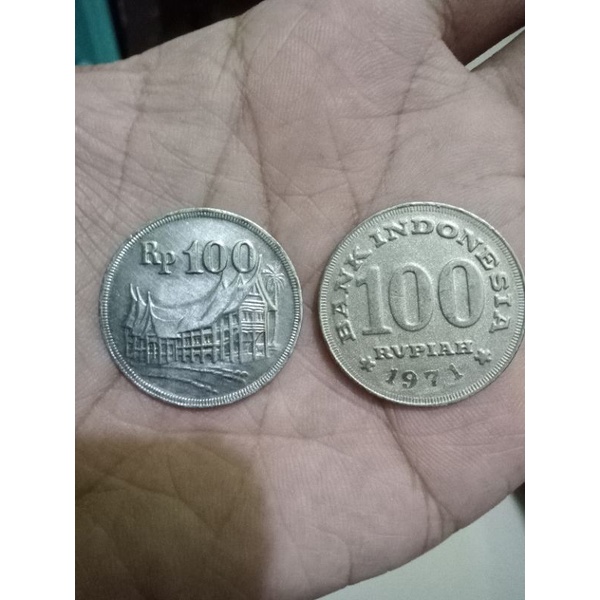 uang kuno 100 rupiah tahun 1971 bagus
