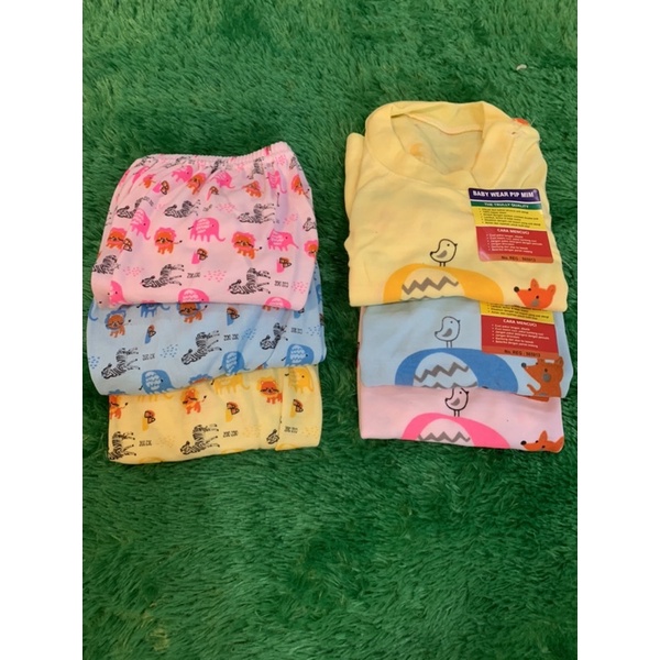 Setelan baju panjang bayi elephant