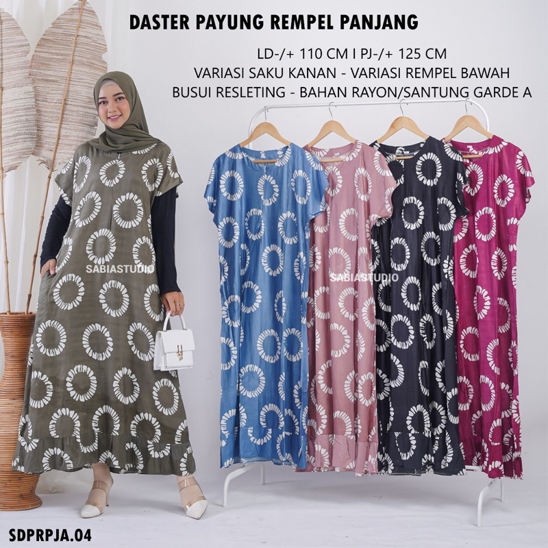 daster payung rempel panjang